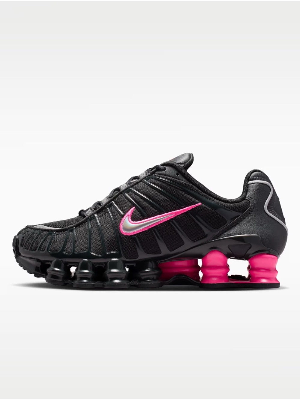 New Nike Shox TL Sneaker Black Pink Women's Sz 11